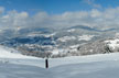 Vue sur le massif vosgien en hiver - salle de bain © Benoit Facchi